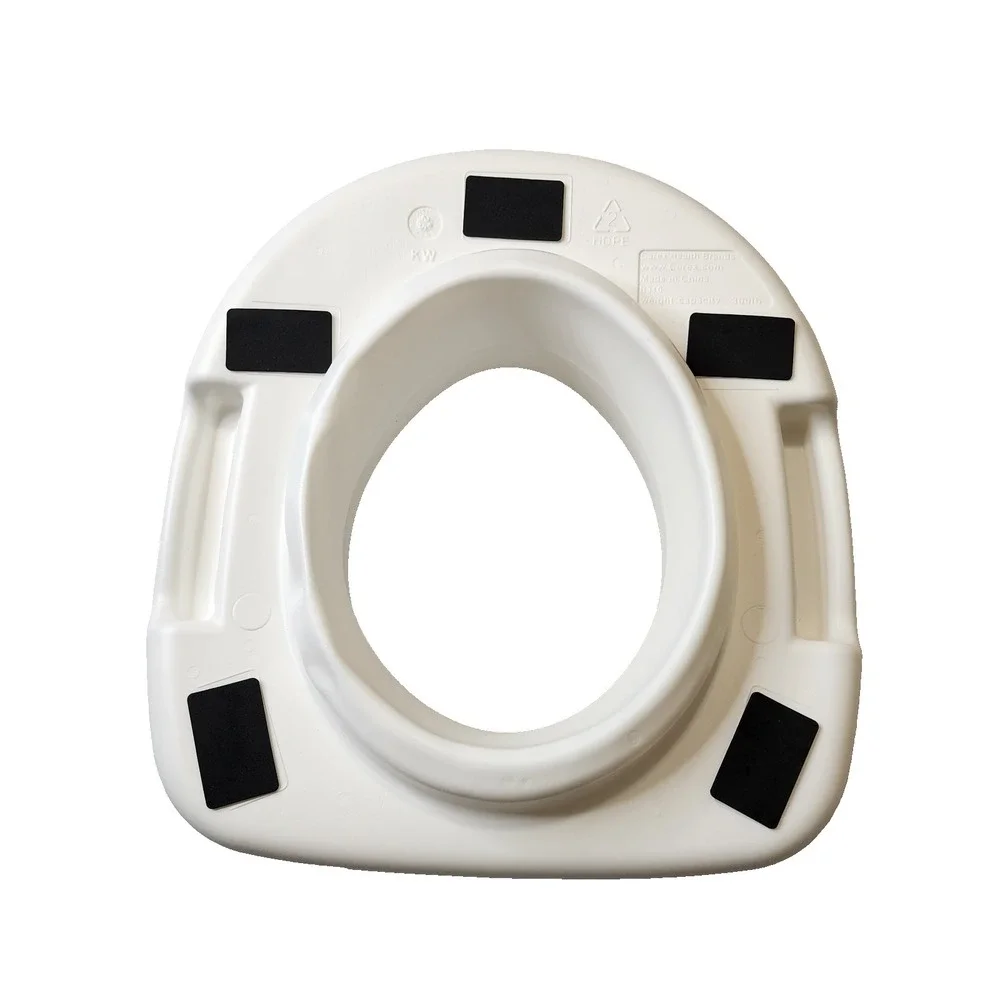 Carex White Plastic Raised Toilet‎ Seat 5-1/2